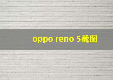 oppo reno 5截图